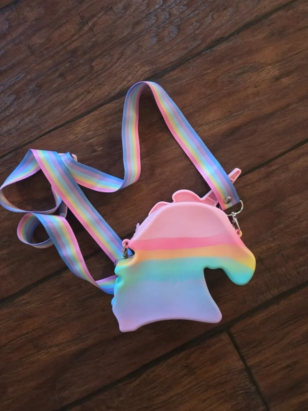 NWOT Rainbow Unicorn Pop-It Crossbody Bag for Kids